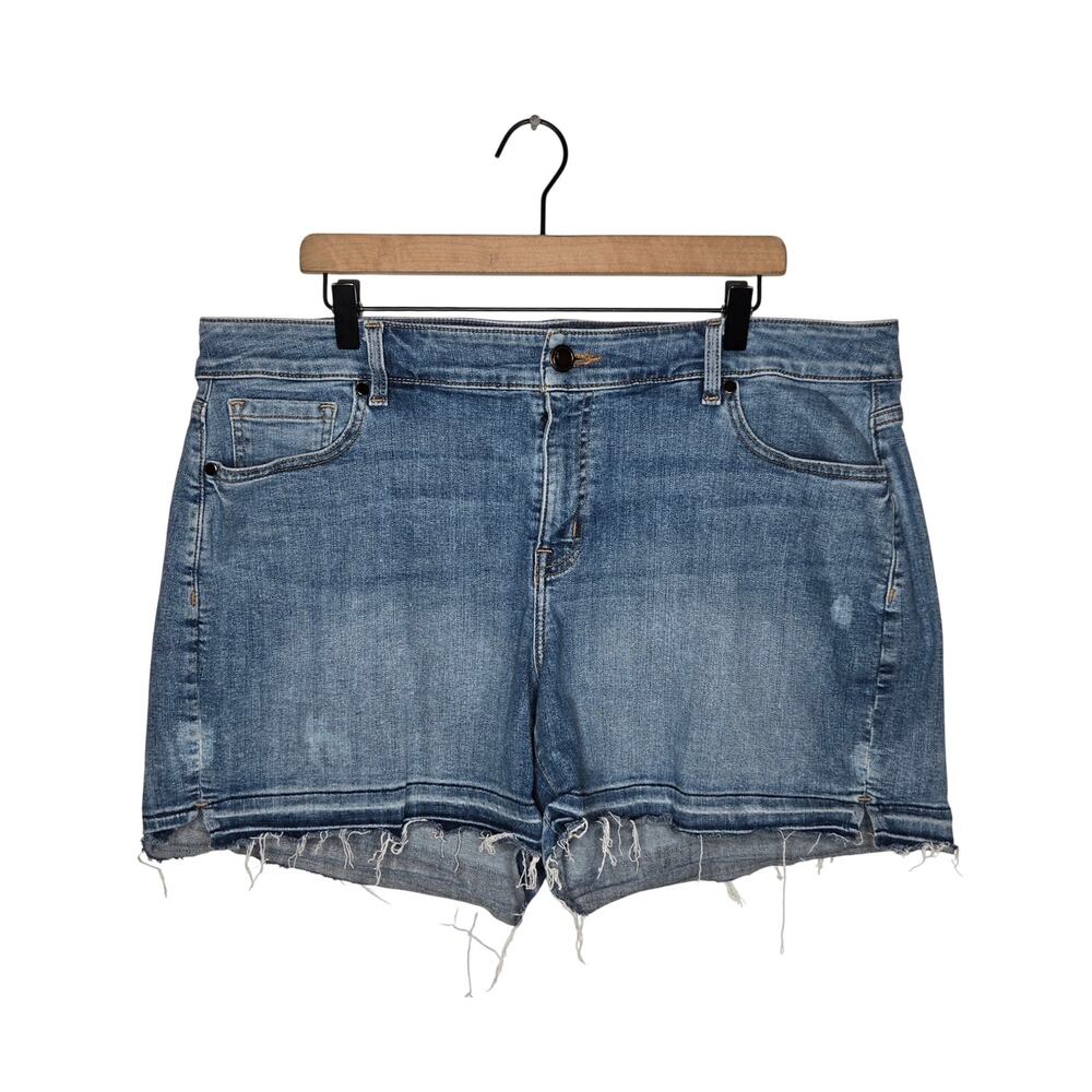 LANE BRYANT Cut Off Denim Shorts Size 18